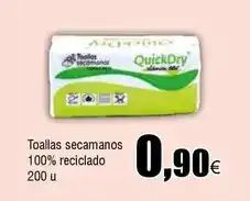 FROIZ Toallas secamanos 100% reciclado oferta