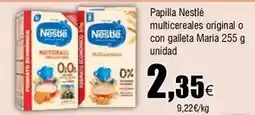 FROIZ Nestlé - papilla multicereales original o con galleta maria oferta