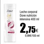 FROIZ Dove - leche corporal nutricion intensiva oferta