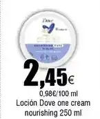 FROIZ Dove - locion one cream nourishing oferta