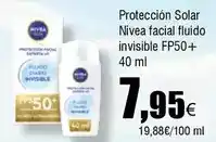FROIZ Nivea - protección solar facial fluido invisible fp50+ oferta
