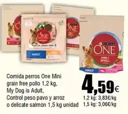 FROIZ Purina one - comida perros one mini grain free pollo oferta