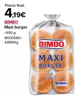 Costco Bimbo - maxi burger oferta