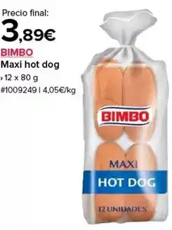 Costco Bimbo - maxi hot dog oferta