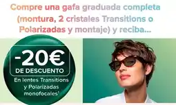 Costco Compre una gafa graduada completa (montura, 2 cristales transitions o polarizadas y reciba oferta