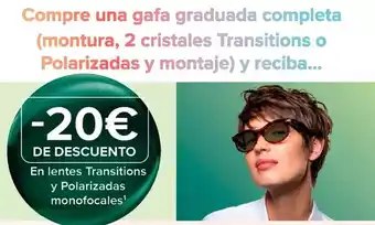 Costco Compre una gafa graduada completa (montura, 2 cristales transitions o polarizadas y reciba oferta