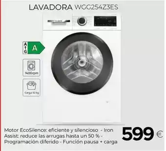 Tien 21 Bosch - lavadora wgg254z3es oferta