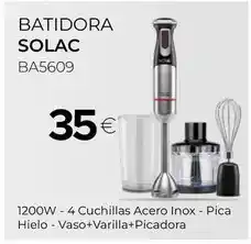 Tien 21 Solac - pica hielo vaso+varilla+picadora oferta