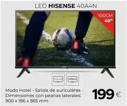 Tien 21 Hisense - led 40a4n oferta