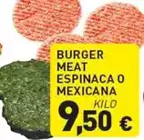 Hiperber Burger meat espinaca o mexicana oferta