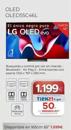 Tien 21 Lg - oled oled55c46l oferta
