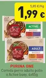 Hiperber Purina one - comida perro adulto pollo o active buey oferta