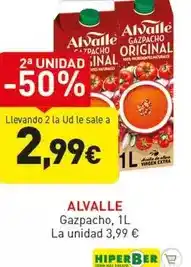 Hiperber Alvalle - gazpacho oferta