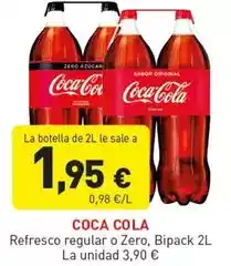 Hiperber Coca-cola - refresco regular o zero oferta