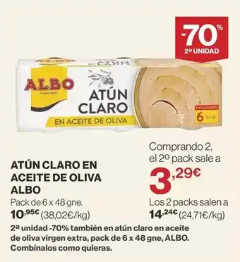 Supercor Albo - atun claro en aceite de oliva oferta