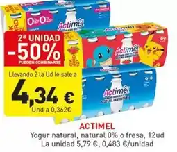 Hiperber Actimel - yogur natural oferta
