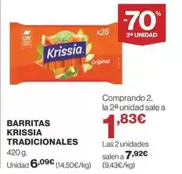 Supercor Krissia - barritas tradicionales oferta