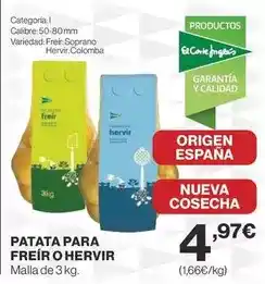 Supercor El corte inglés - patata para freir o hervir oferta