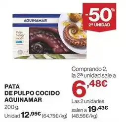 Supercor Aguinamar - pata de pulpo cocido oferta
