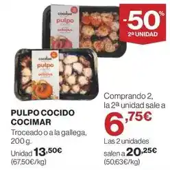 Supercor Cocimar - pulpo cocido oferta