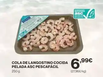 Supercor Cola de langostino cocida pelada asc pescafacil oferta