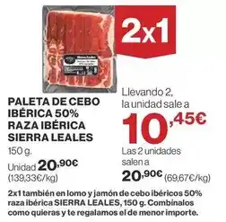 Supercor Paleta de cebo ibérica 50% raza ibérica oferta