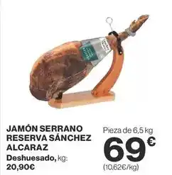 Supercor Sánchez alcaraz - jamón serrano reserva oferta