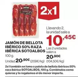 Supercor Sotoalbos - jamón de bellota ibérico 50% raza ibérica oferta