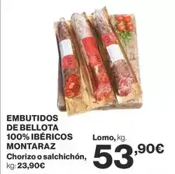 Supercor Montaraz - embutidos de bellota 100% ibéricos chorizo o salchichon oferta