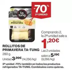 Supercor Ta tung - rollitos de primavera oferta