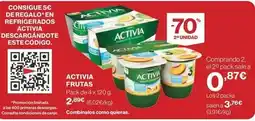 Supercor Danone - activia frutas oferta