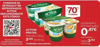 Supercor Danone - activia frutas oferta