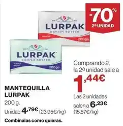 Supercor Lurpak - mantequilla oferta