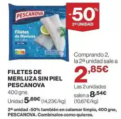 Supercor Pescanova - filetes de merluza sin piel oferta
