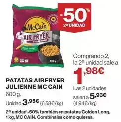 Supercor Mccain - patatas airfryer julienne oferta