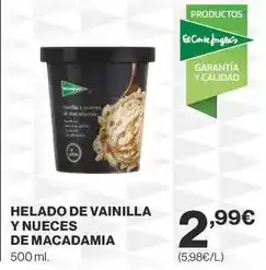 Supercor Helado de vainilla y nueces de macadamia oferta