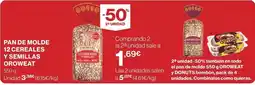 Supercor Oroweat - pan de molde 12 cereales y semillas oferta