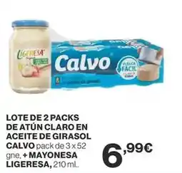 Supercor Calvo - lote de 2 packs de atun claro en aceite de girasol oferta