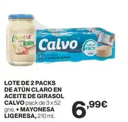 Supercor Calvo - lote de 2 packs de atun claro en aceite de girasol oferta