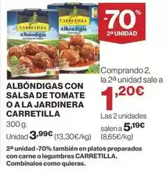 Supercor Carretilla - albondigas con salsa de tomate o a la jardinera oferta