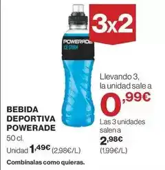 Supercor Powerade - bebida deportiva oferta