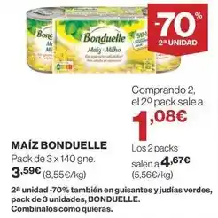 Supercor Bonduelle - maíz oferta