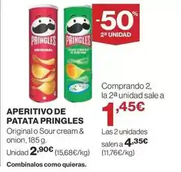 Supercor Pringles - aperitivo de patata oferta