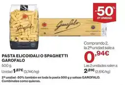 Supercor Garofalo - pasta elicoidali o spaghetti oferta