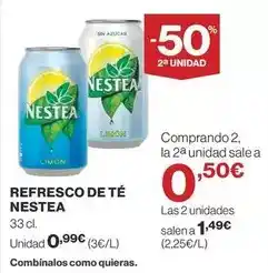 Supercor Nestea - refresco de te oferta