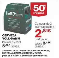 Supercor Voll-damm - cerveza oferta