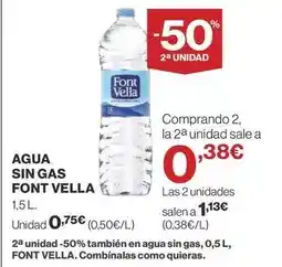 Supercor Font vella - agua sin gas oferta