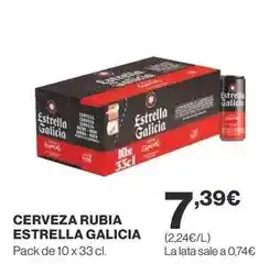 Supercor Estrella galicia - cerveza rubia oferta