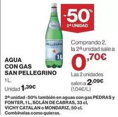Supercor San pellegrino - agua con gas oferta