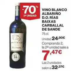 Supercor Blanco - vino albariño d.o. rias baixas carballal de sande oferta